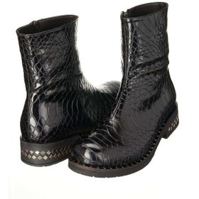 Costo Shoes NR1332 Siyah Croco Kadın Bot