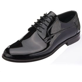 Costo Shoes NV1086 Siyah Rugan Neolit Taban Büyük Numara Erkek Klasik Ayakkabı