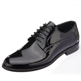 Costo Shoes NV1086 Siyah Rugan Neolit Taban Büyük Numara Erkek Klasik Ayakkabı