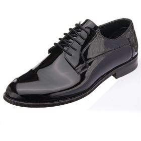 Costo Shoes NV1086 Siyah Rugan Neolit Taban Büyük Numara Erkek Klasik Ayakkabı