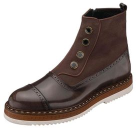 Costo Shoes NVN490 Kahve Rahat Geniş Kalıp Premium serisi Açma Deri Eva Taban Büyük Numara Erkek Bot