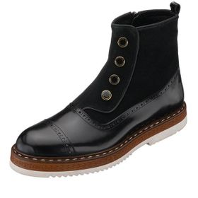 Costo Shoes NVN490 Siyah Açma Eva Taban Rahat Geniş Kalıp Premium serisi Büyük Numara Erkek Bot