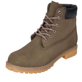 Costo Shoes Timberland Stil Kışlık Büyük Numara Sıcak Astar Rahat Geniş Kalıp Haki Nubuk Erkek Bot
