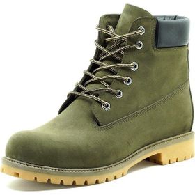 Costo Shoes Timberland Stil Kışlık Büyük Numara Sıcak Astar Rahat Geniş Kalıp Haki Nubuk Erkek Bot