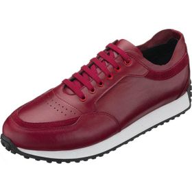Costo Shoes YC2023 Bordo Deri Rahat Hafif Taban Geniş Kalıp Yeni Sezon Erkek Spor Ayakkabı