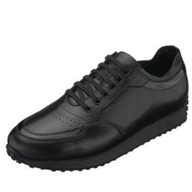 Costo Shoes YC2023 Siyah Deri Rahat Hafif Taban Geniş Kalıp Yeni Sezon Erkek Spor Ayakkabı