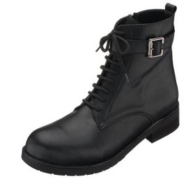 Costo Shoes YL1510 Siyah Rahat Geniş Kalıp Kadın Bot