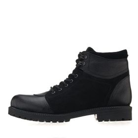 Costo Shoes YN2022-1 Siyah Garnili Büyük Numara Dana Derisi Erkek Bot