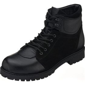 Costo Shoes YN2022-1 Siyah Garnili Büyük Numara Dana Derisi Erkek Bot