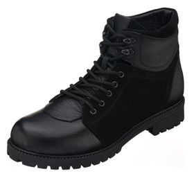 Costo Shoes YN2022-1 Siyah Garnili Büyük Numara Dana Derisi Erkek Bot