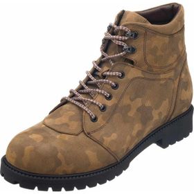 Costo Shoes YN2022 Kamuflaj Desenli Büyük Numara Dana Derisi Erkek Bot
