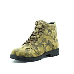 Costo Shoes YN2022 Kamuflaj Desenli Büyük Numara Dana Derisi Erkek Bot