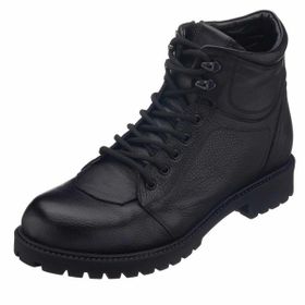 Costo Shoes YN2022 Siyah Büyük Numara Dana Derisi Erkek Bot