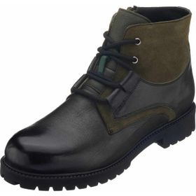 Costo Shoes YNS2002 Siyah Büyük Numara Dana Derisi Erkek Bot