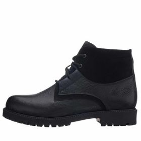 Costo Shoes YNS2002 Siyah Büyük Numara Dana Derisi Erkek Bot