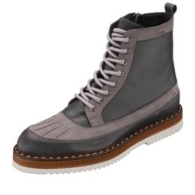 Costo Shoes ZM402 Deri Gri Nubuk Rahat Geniş Kalıp Hafif Eva Taban Premium Serisi Erkek Bot