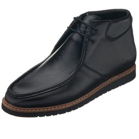 Costo Shoes ZU0106 Siyah Deri Büyük Numara Dana Derisi Erkek Bot