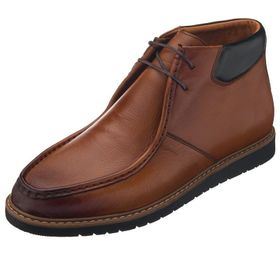 Costo Shoes ZU0106 Taba Deri Büyük Numara Dana Derisi Erkek Bot