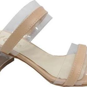 Cotcolic 01221 Deri Şeffaf Topuk Fashion Kadın Terlik
