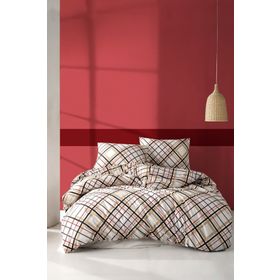 Cote Blanc Highland Pamuk Ranforce 200x220 cm Renkli Çift Kişilik Nevresim Takımı