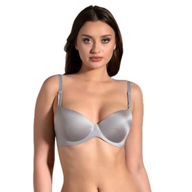 Cotonhause 336040 Lotus Lazer Kesim Destekli Balenli Gri Kadın Sütyen