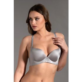 Cotonhause 336045 Lotus Lazer Kesim Destekli Gri Kadın Sütyen