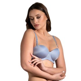 Cotonhause 336055 Straplez Lotus Lazer Kesim Push Up A. Mavi Kadın Sütyen