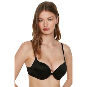 Cotonhause 33703501 Push Up Çift Dolgulu Siyah Kadın Sütyen