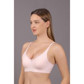 Cotonhause C3T3N6O110 Lazer Kesim İnce Süngerli Desteksiz Crop Pudra Kadın Sütyen