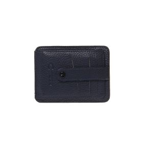 Cotton Bar 115 Koyu Lacivert Deri Erkek Kartlık