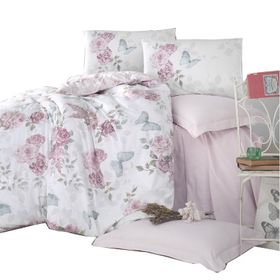 Cotton Box %100 Pamuk Ranforce Rosel Tek Kişilik Nevresim Takımı