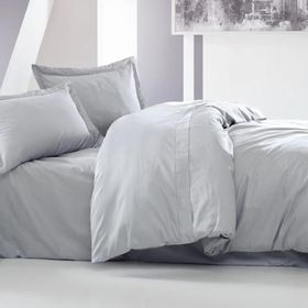 Cotton Box 1182000027052 Elegant Saten Gri Çift Kişilik Nevresim Takımı