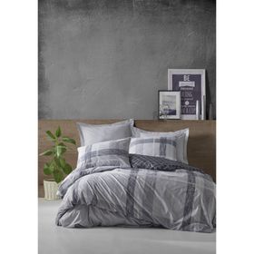 Cotton Box 200x220 cm Miranda Gri Çift Kişilik Nevresim Takımı