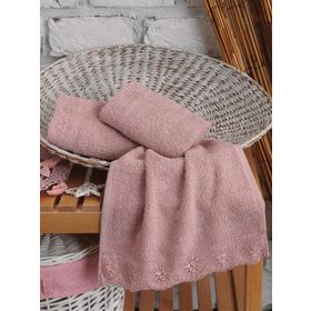 Cotton Box 3'lü Gipürlü Pudra Havlu Seti