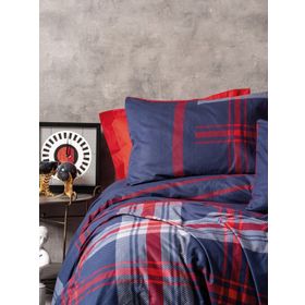 Cotton Box Abel Kırmızı Masculine Çift Kişilik Nevresim Takımı