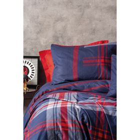 Cotton Box Abel Kırmızı Masculine Çift Kişilik Nevresim Takımı