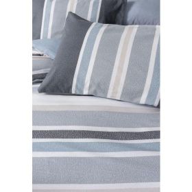 Cotton Box Agahta Gri Line Çift Kişilik 200x220 cm Nevresim Takımı