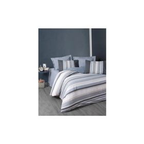 Cotton Box Agatha Gri Line Ranforce Çift Kişilik Nevresim Takımı