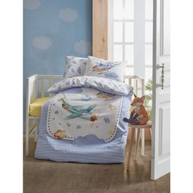 Cotton Box Air Plane Mavi Bebek Nevresim Takımı