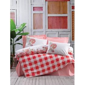 Cotton Box Alaçatı Oregano Pembe Çift Kişilik Nevresim Takım
