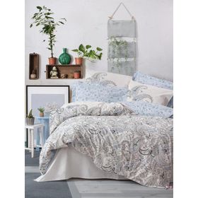 Cotton Box Alessi Bohem Mavi Çift Kişilik Nevresim Takımı Seti