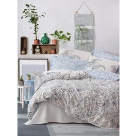 Cotton Box Alessi Bohem Mavi Çift Kişilik Nevresim Takımı Seti