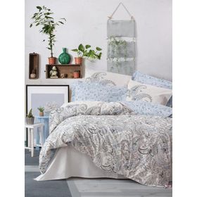 Cotton Box Alessi Bohem Mavi Çift Kişilik Nevresim Takımı Seti