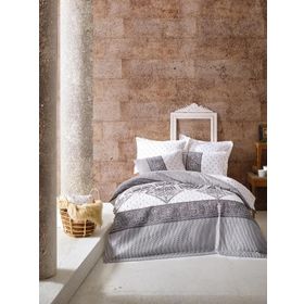 Cotton Box Alope Gri Çift Kişilik Bohem Nevresim Takımı