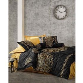 Cotton Box Alvina Gold Saten Çift Kişilik Nevresim Takımı Seti