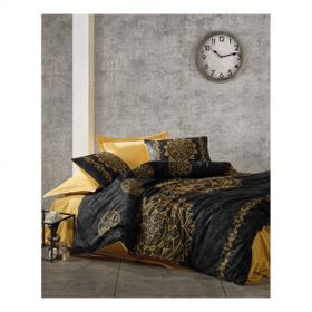 Cotton Box Alvina Gold Saten Çift Kişilik Nevresim Takımı Seti