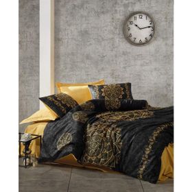 Cotton Box Alvina Gold Saten Çift Kişilik Nevresim Takımı Seti