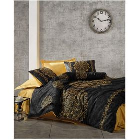 Cotton Box Alvina Gold Saten Çift Kişilik Nevresim Takımı Seti