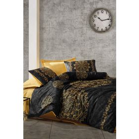 Cotton Box Alvina Gold Saten Çift Kişilik Nevresim Takımı Seti