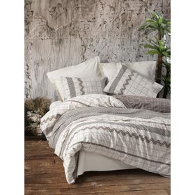 Cotton Box Aren Toprak Kahve Tek Kişilik Nevresim Takımı Seti
